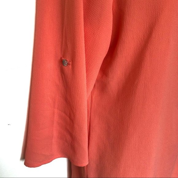 Chicos coral peach flowy metal studded blouse - Picture 3 of 5